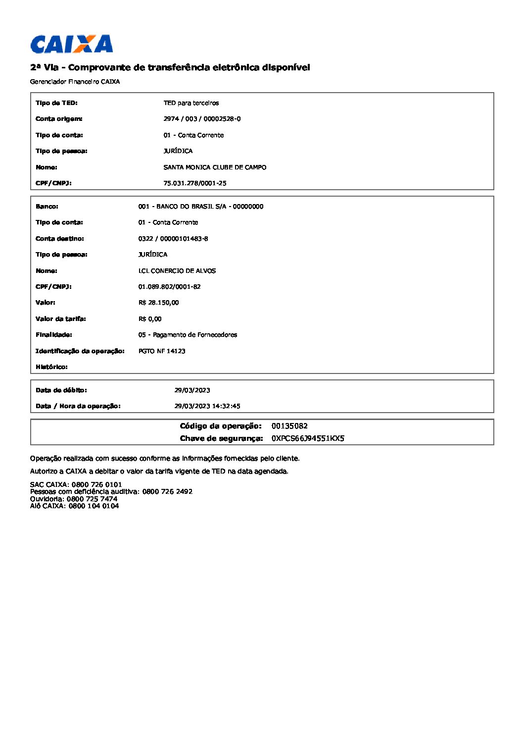 21. Edital 01.2023 Pgto NF 14123 LCL