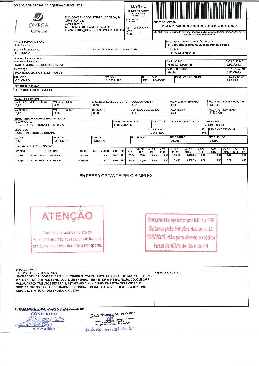 Edital 02.2023 NF 460 Omega