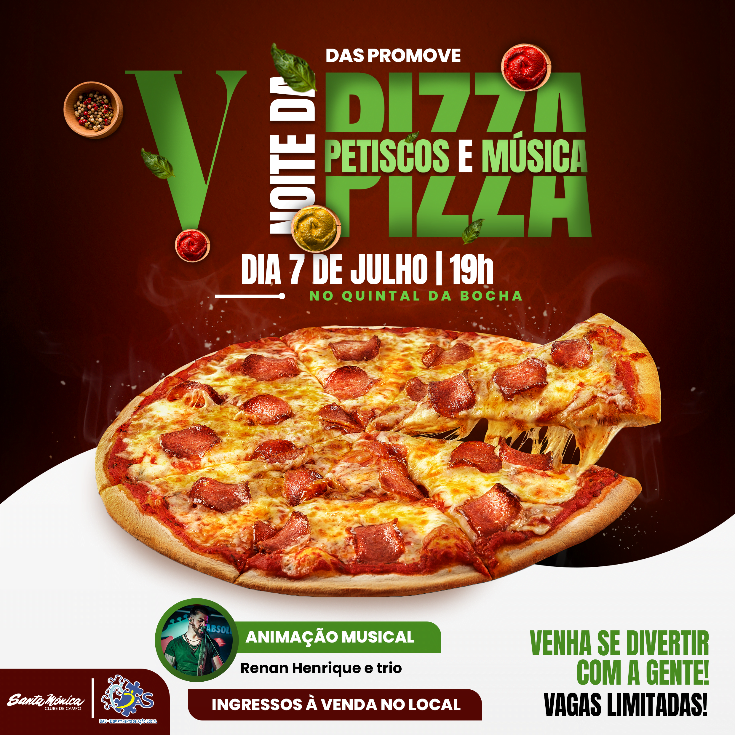 Club Homs - Noite da Pizza no Club Homs.