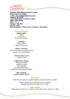 Cardápio Buffet Flemming