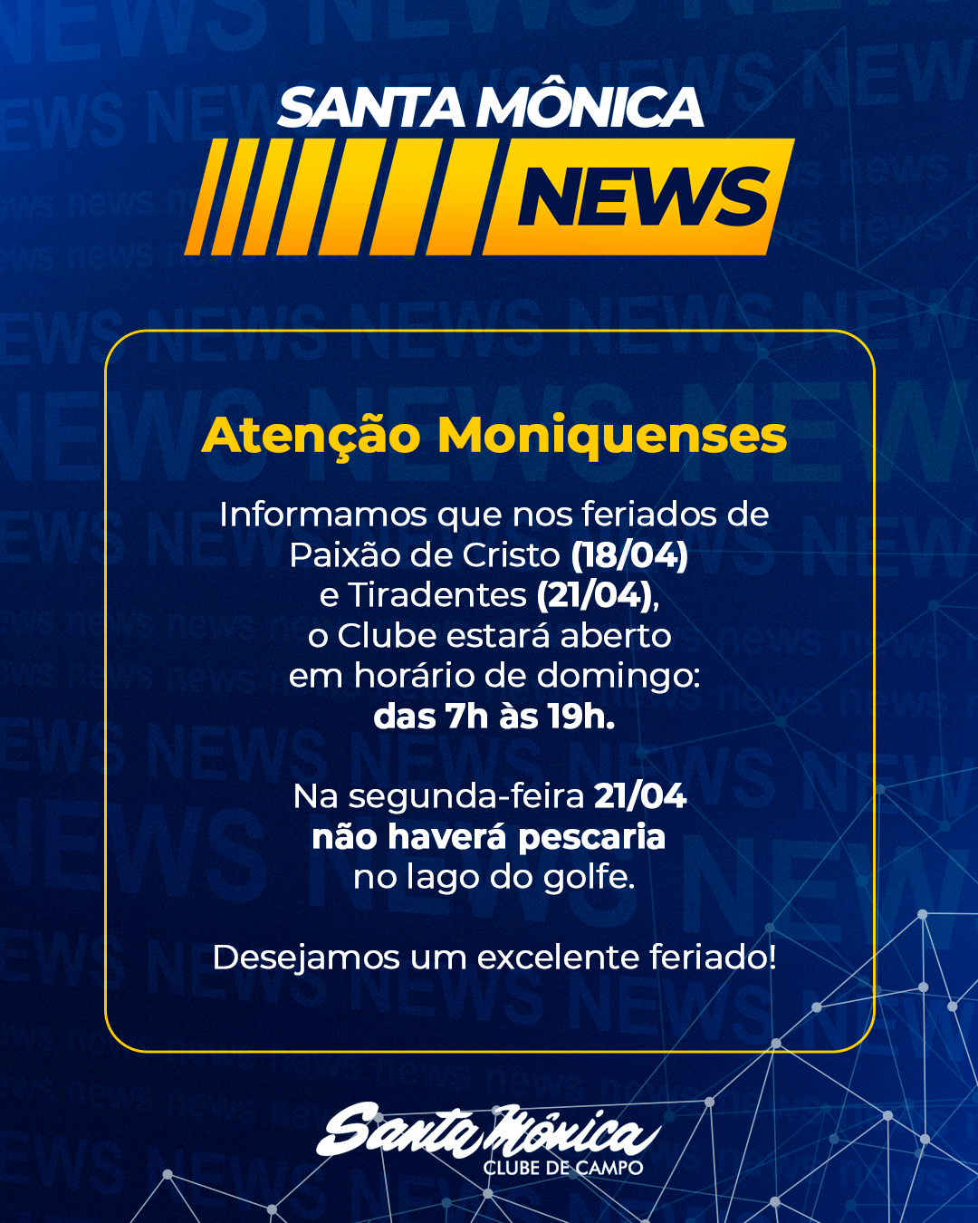 Horário de Funcionamento | Feriados