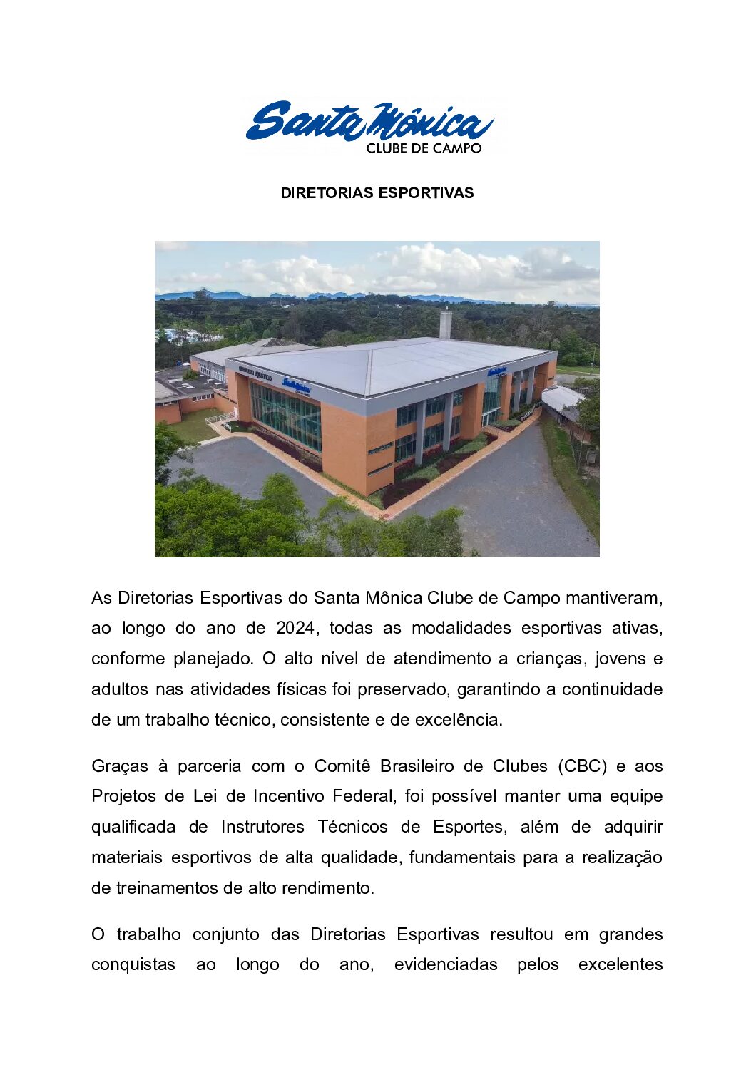 Diretorias Esportes – LIE 2024