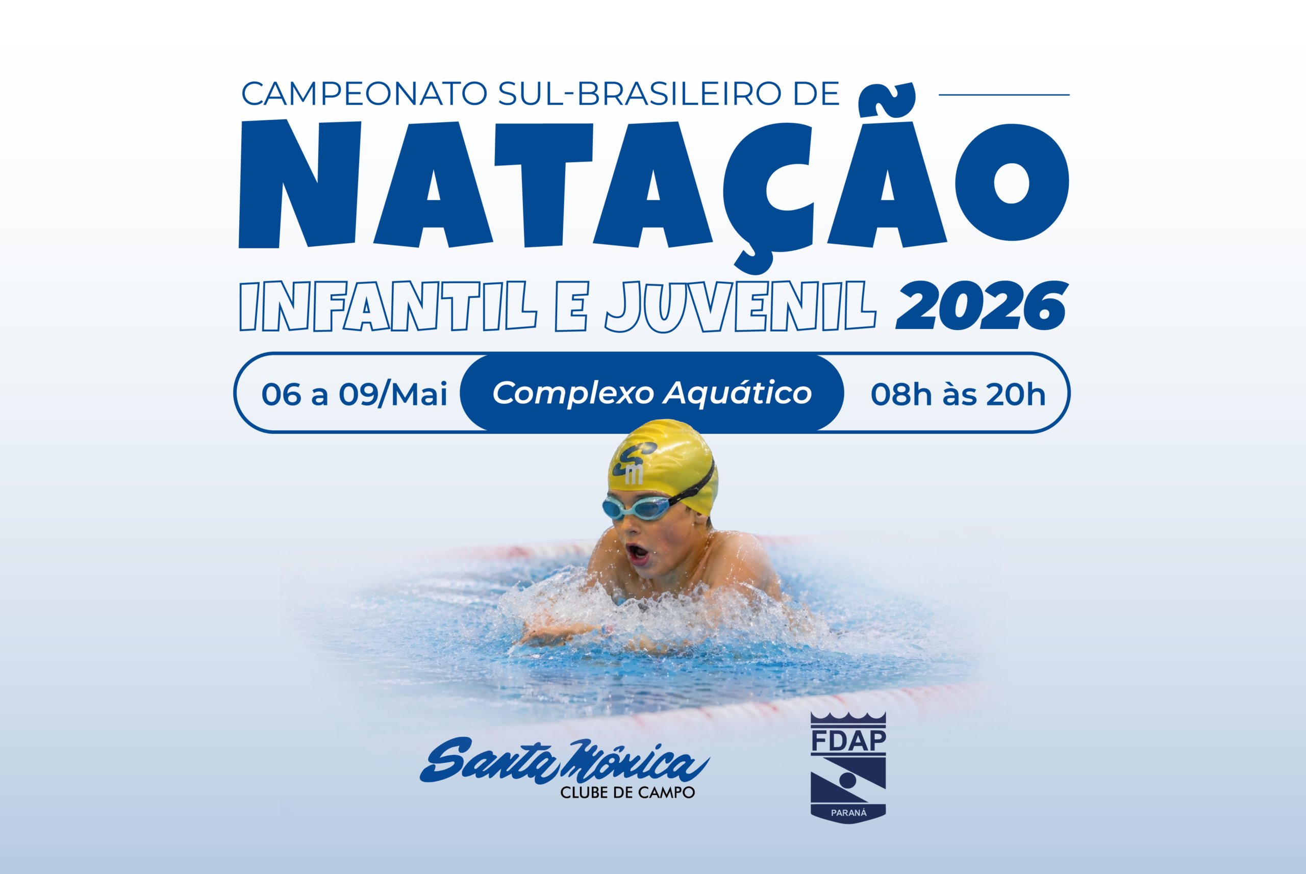 Santa Mônica recebe o Campeonato Sul-Brasileiro de Natação Infantil e Juvenil 2026