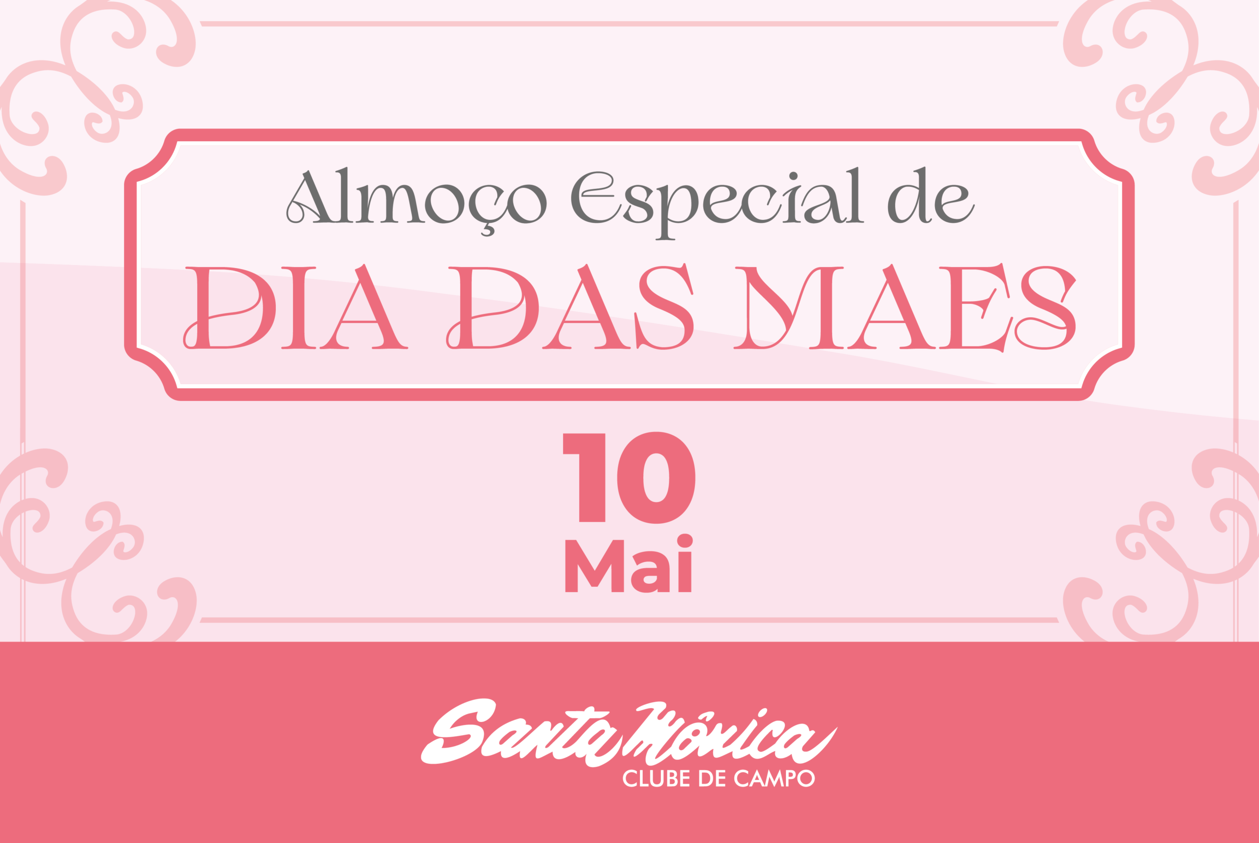 Almoço de Dia das Mães no Santa Mônica terá cardápios especiais em 3 espaços gastronômicos do clube