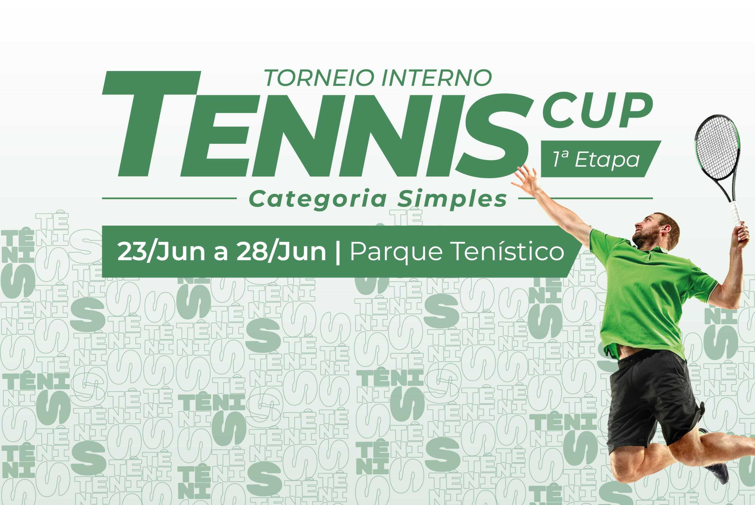 Santa Mônica Clube de Campo promove 1ª etapa do Torneio Interno Tennis Cup