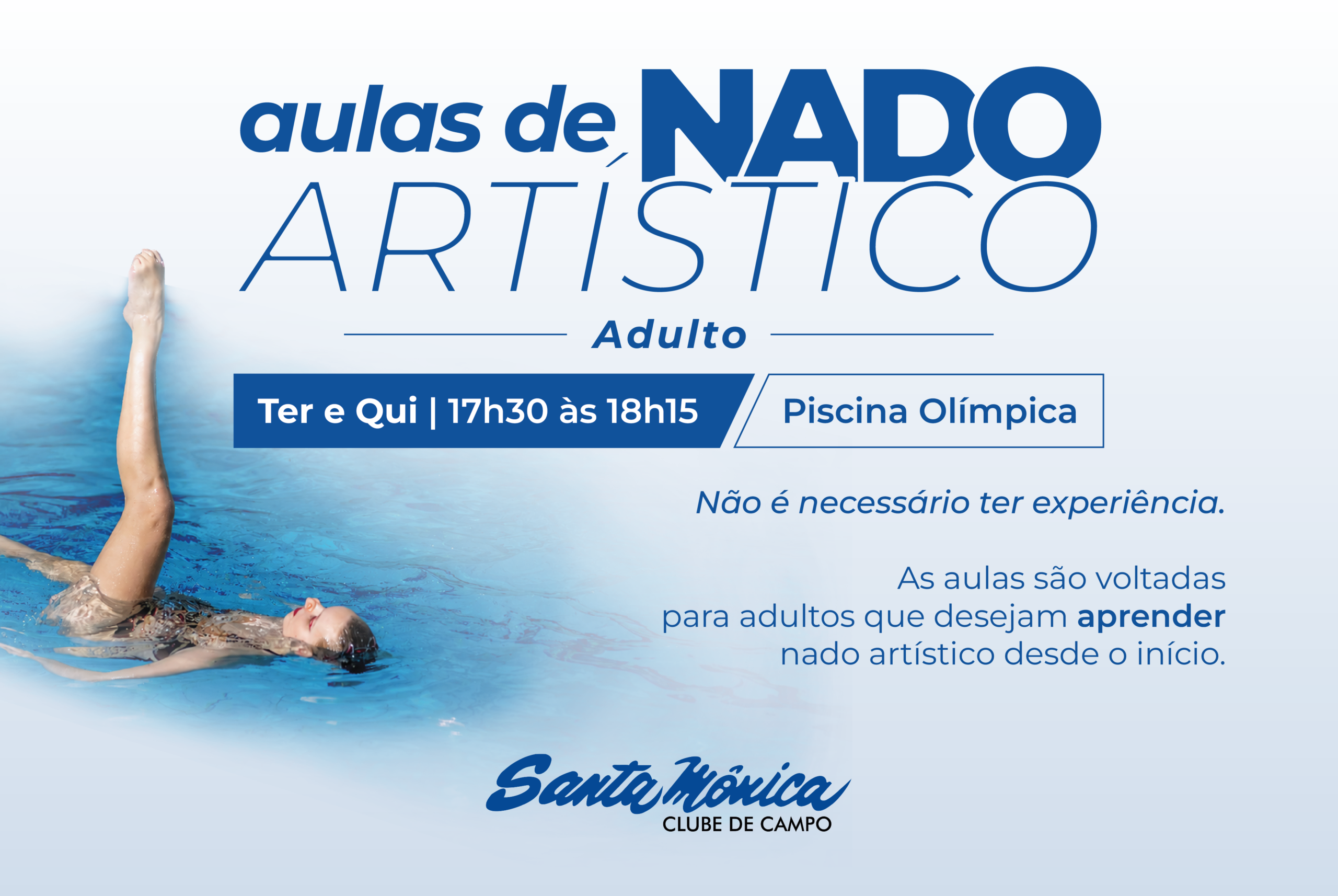 Santa Mônica abre turmas de Nado Artístico para adultos