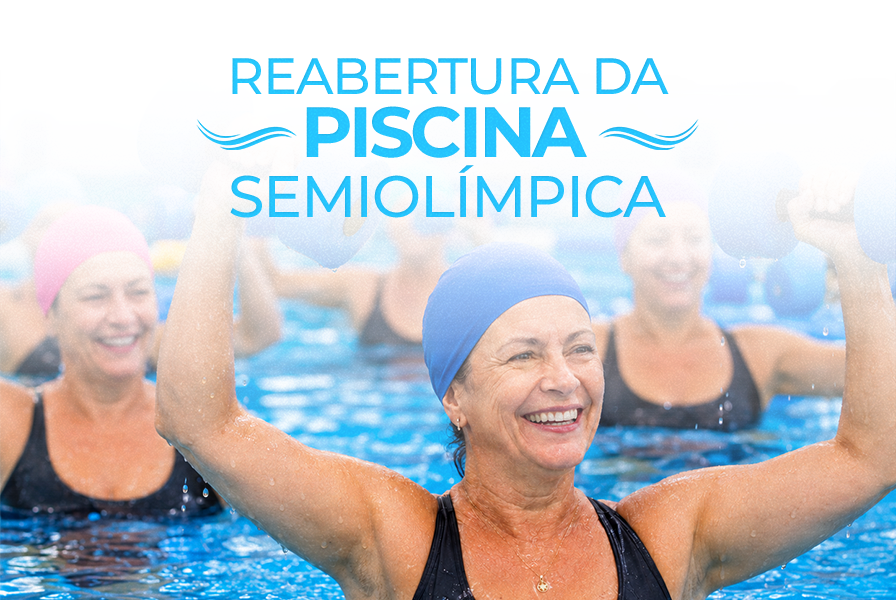 A Piscina Semiolímpica do Santa Mônica Clube de Campo está pronta para uma nova fase. 